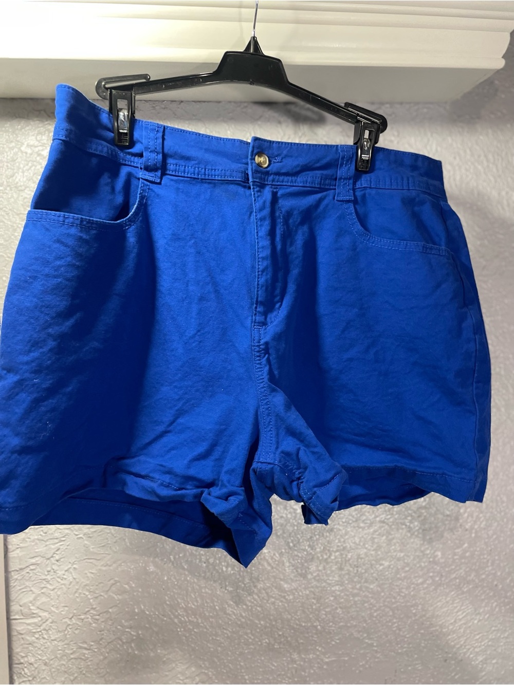 Style & Co. Royal Blue High-Waist Jean Shorts